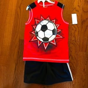 Boys short and t-shirt sleeveless set